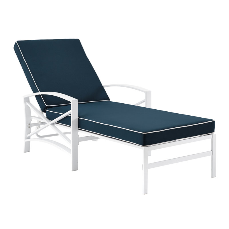 Ivy Bronx Tarpley Outdoor Metal Chaise Lounge & Reviews Wayfair